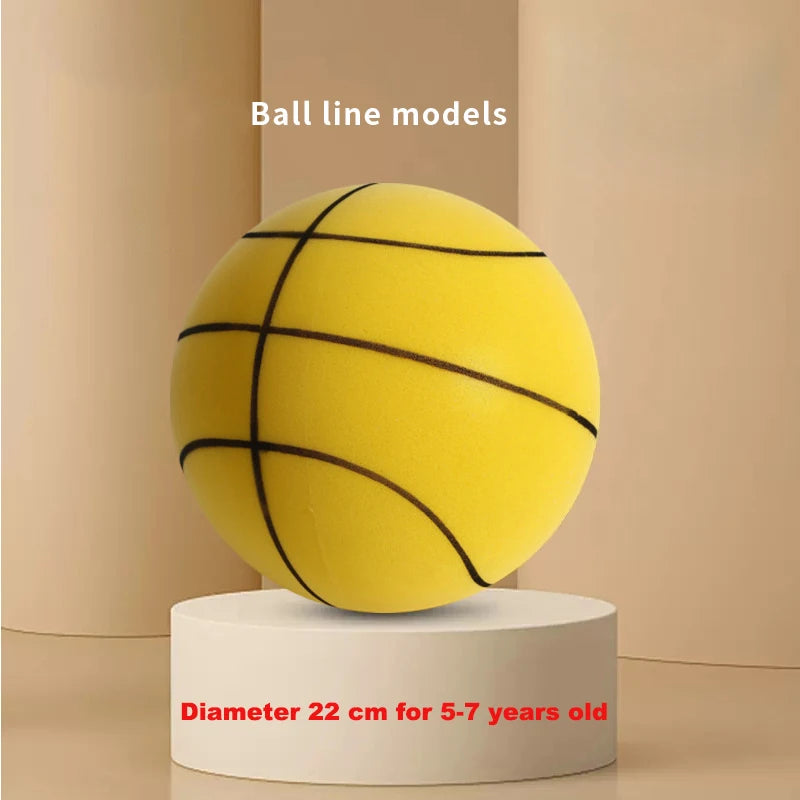 Bouncing Mute Ball Indoor Silent Basketball cm and Basket Foam Ball Sports - GilloServ